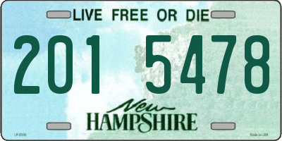 NH license plate 2015478