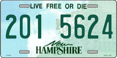 NH license plate 2015624