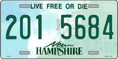 NH license plate 2015684