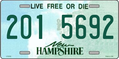 NH license plate 2015692