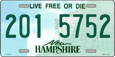 NH license plate 2015752