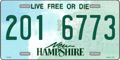 NH license plate 2016773