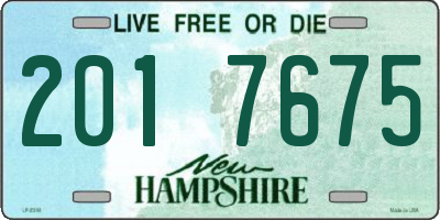 NH license plate 2017675