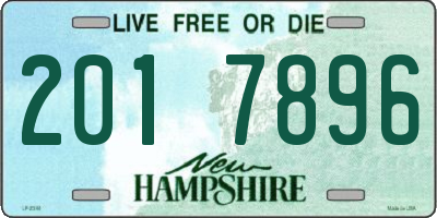 NH license plate 2017896