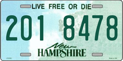 NH license plate 2018478