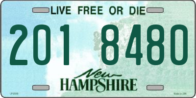 NH license plate 2018480