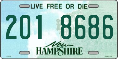 NH license plate 2018686