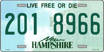 NH license plate 2018966