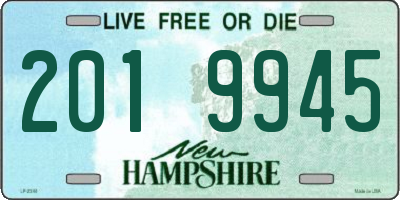 NH license plate 2019945