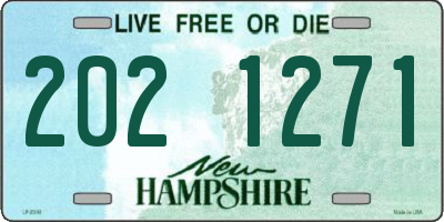 NH license plate 2021271