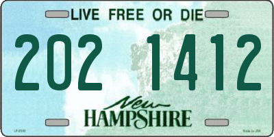 NH license plate 2021412