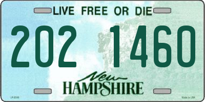 NH license plate 2021460