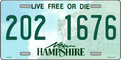 NH license plate 2021676