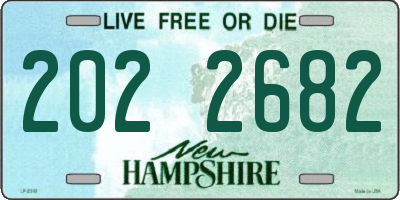 NH license plate 2022682