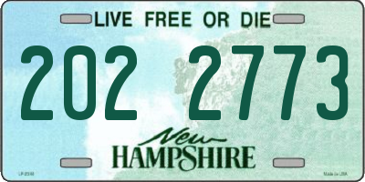 NH license plate 2022773