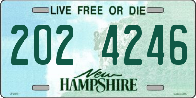 NH license plate 2024246