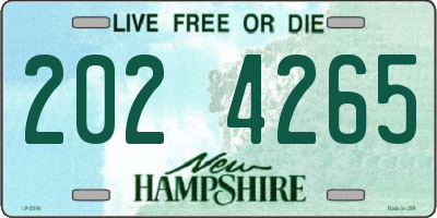 NH license plate 2024265