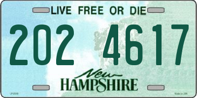 NH license plate 2024617