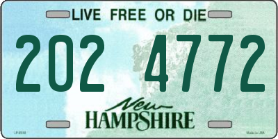 NH license plate 2024772