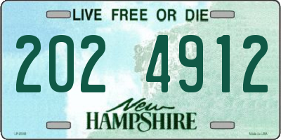 NH license plate 2024912