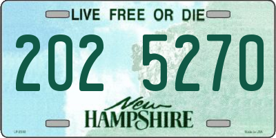 NH license plate 2025270