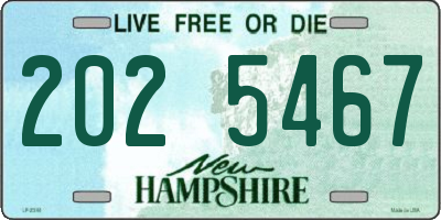 NH license plate 2025467