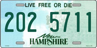 NH license plate 2025711