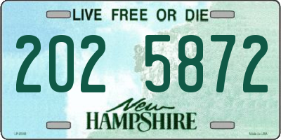 NH license plate 2025872
