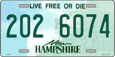NH license plate 2026074