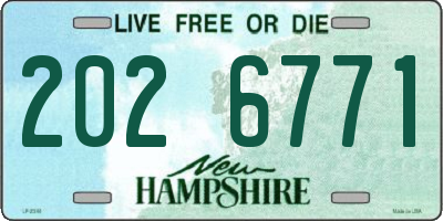 NH license plate 2026771
