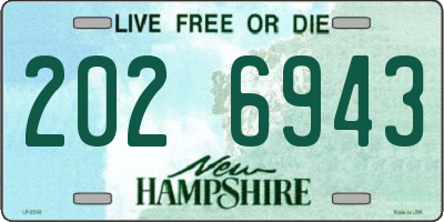 NH license plate 2026943