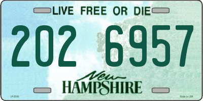 NH license plate 2026957