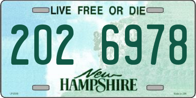 NH license plate 2026978