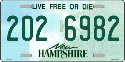 NH license plate 2026982