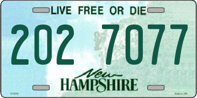 NH license plate 2027077