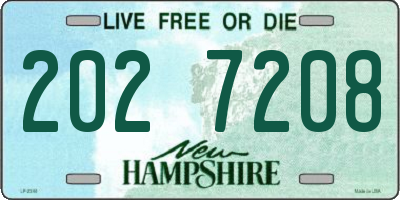NH license plate 2027208