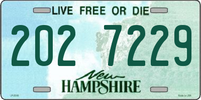 NH license plate 2027229