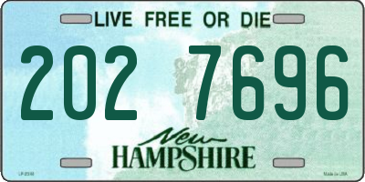 NH license plate 2027696