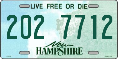 NH license plate 2027712