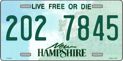 NH license plate 2027845