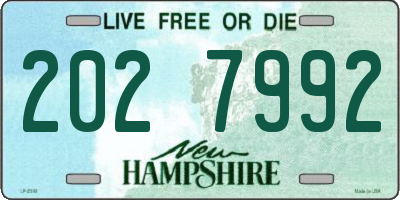NH license plate 2027992