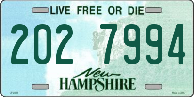 NH license plate 2027994
