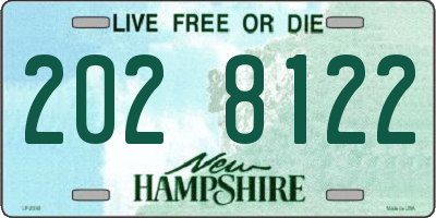 NH license plate 2028122