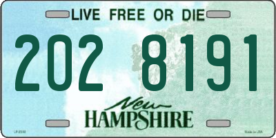 NH license plate 2028191