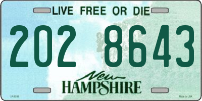 NH license plate 2028643