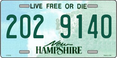 NH license plate 2029140