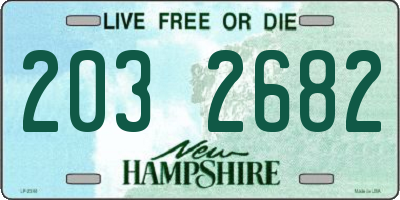 NH license plate 2032682