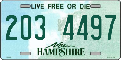 NH license plate 2034497
