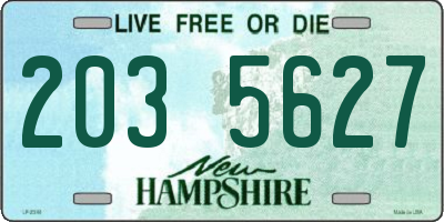 NH license plate 2035627