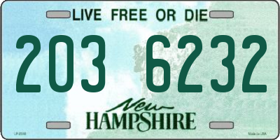NH license plate 2036232